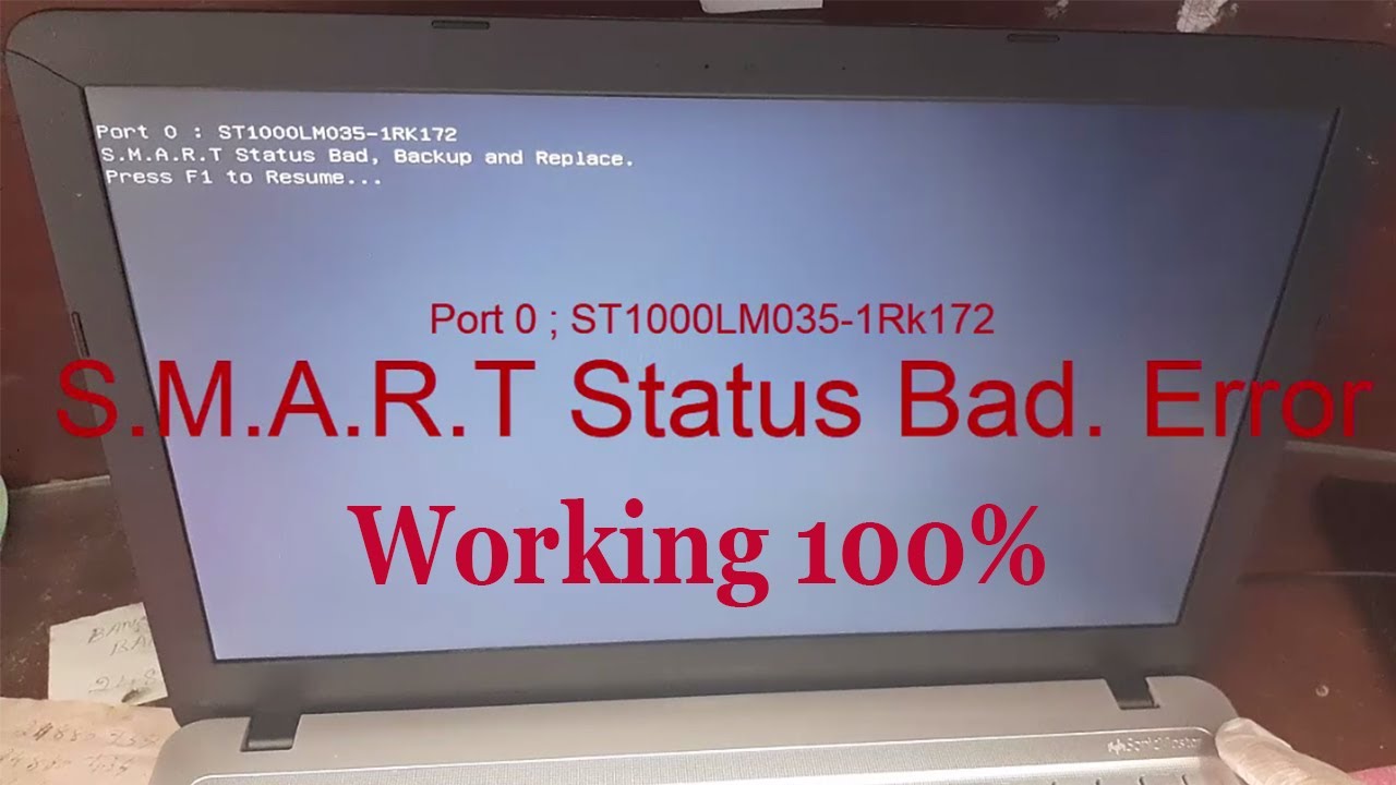 What does smart status bad backup and replace mean? Archive REF