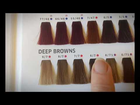 Wella Koleston 4/0 + 6/7 - Chocolate Brown Hair