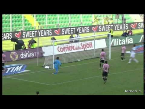 Palermo Bologna 4-1 2010/11 servizio SKY qualta' ottima