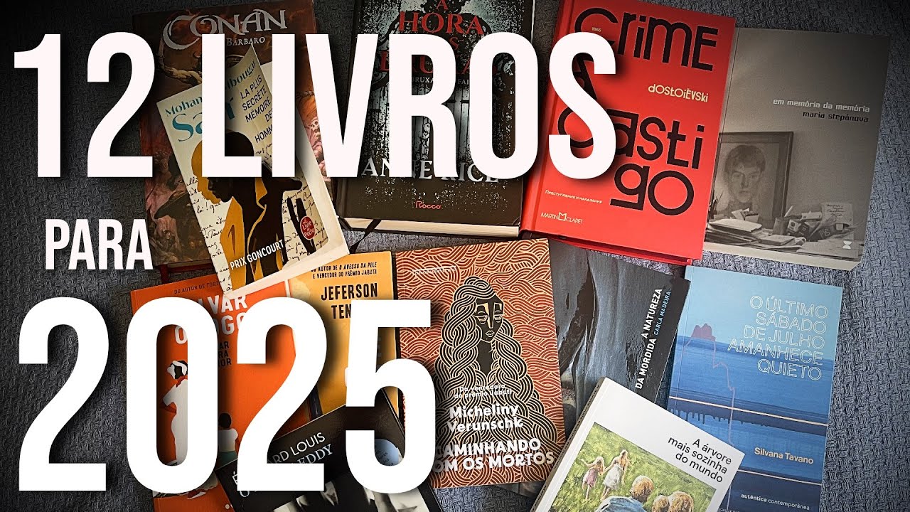 12 LIVROS PARA 2025 | Metas de Leitura do Ano | s02e04
