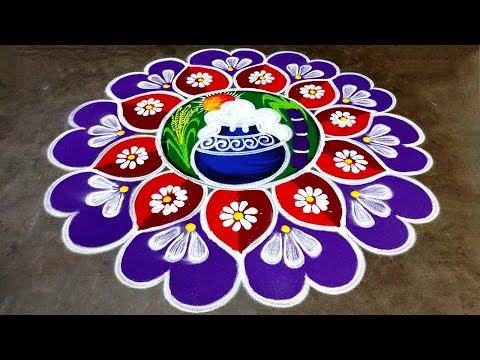 Pongal 2026 bigrangoli designs|Sankranti chukala muggulu|bhogi kundalu muggulu| Amazing rangoli