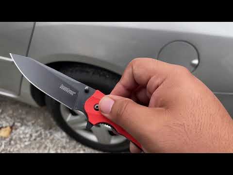 Kershaw Barricade glassbreaker  testing