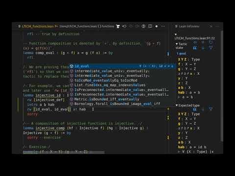 Lean for the Curious Mathematician 2023   Sets & Functions