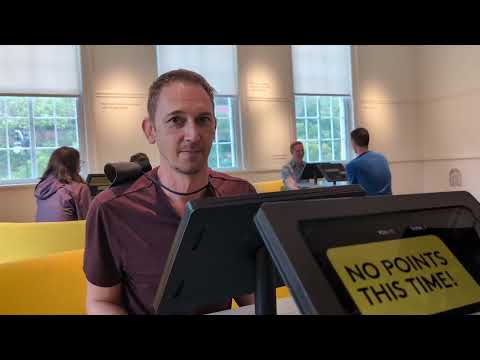 Mark Makes Kathy Laugh with a Fericito Impression at Planet Word