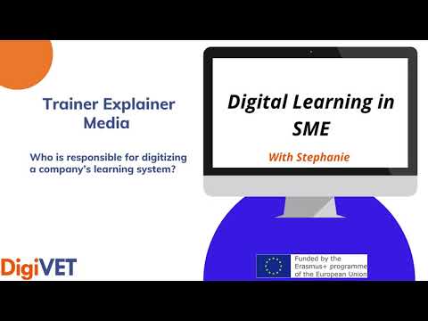 Who is responsible for digitizing a company’s learning system?