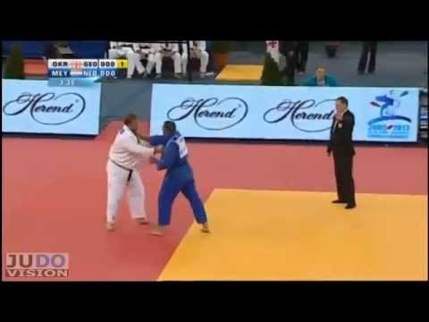 Judo European Championships Teams 2013: Men Semi Final GEO - NED: [+90kg] OKRUASHVILI - MEYER