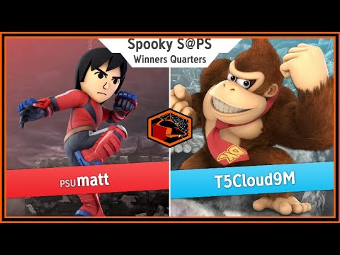 Spooky S@PS Ultimate Singles - PSU | matt(Brawler) vs T5Cloud9M(Donkey Kong) Winners Quarters