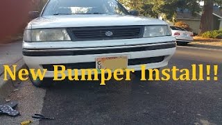 How to Replace the Front Bumper on a 94 Subaru Legacy