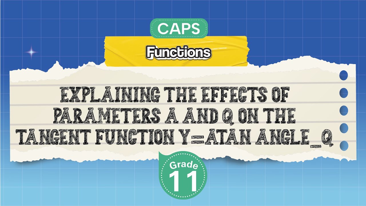 [GRADE 11] Explaining the Effects of Parameters a and q on the Tangent Function y=atan angle_q