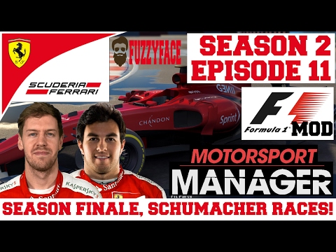 Ferrari S02E11: SEASON FINALE, FIRST RACE FOR SCHUMACHER! - F1 Mod for Motorsport Manager