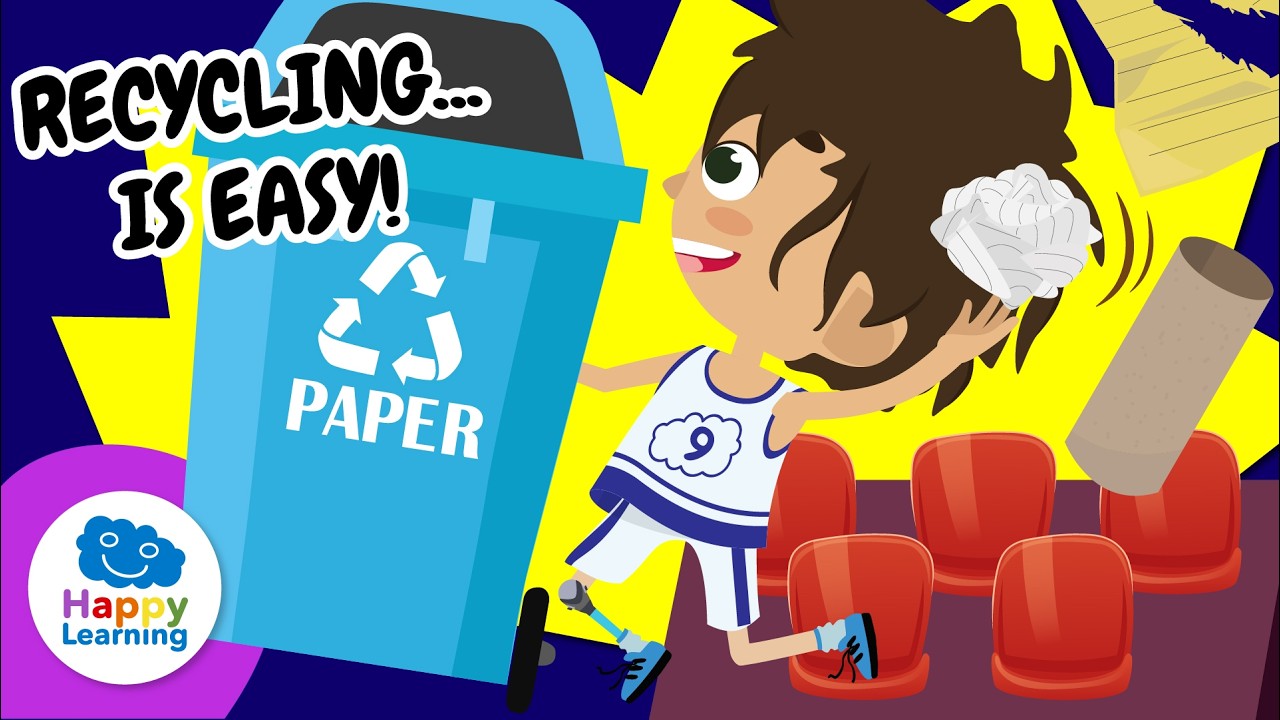 LIVE: ♻️ RECYCLING | What Happens to Our Trash? | Educational Videos for Children | @HappyLearningEN