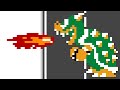 Bowser With Flame Pixel Art Timelapse