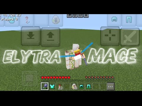 Elytra-rocket-mace combos in mcpe. 