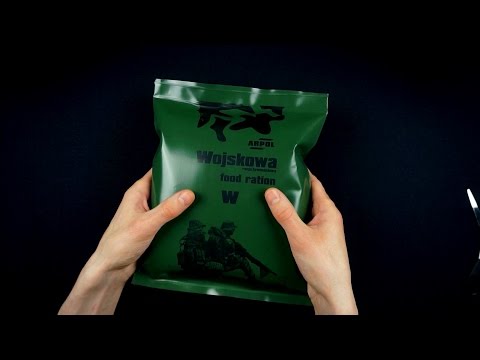 ASMR Unboxing a military ration Part 1