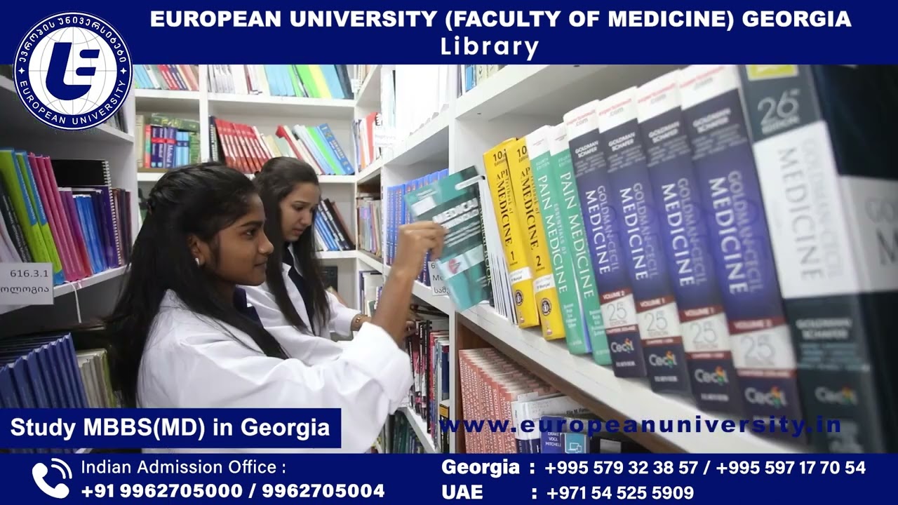 Library European University | Study MBBS In Georgia | MBBS In Georgia
