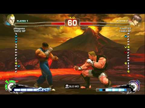 pikagoma [Abel] vs Yoshi193 [Guy] SSF4 Japanese Online Ranked Matches - TRUE-HD