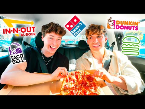 My ITALIAN ROOMMATE Tries AMERICAN FAST FOODS For The First Time