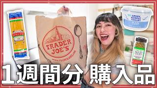 【LA生活】毎週トレジョに通う在住者のリアルなアメリカスーパー購入品🛒｜食費はいくらくらい？｜お土産におすすめなスパイスも🌿【Trader Joe's】
