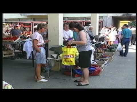 Stara virovitička tržnica uoči dogradnje novog dijela 1994. godine