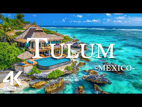 Tulum 4K Amazing Aerial Film - Relaxing Piano Music - Beautiful Nature - 4K Video