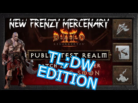 TL;DW EDITION: Best Runeword Weapons for the New Mercenary | Frenzy Act 5 | Diablo 2 Resurrected D2R