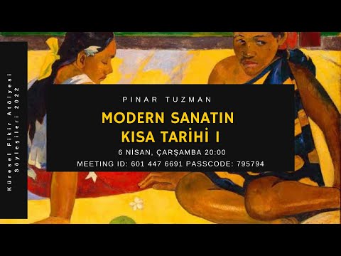 , title : '6 Nisan 2022 - Pınar Tuzman - Modern Sanatın Kısa Tarihi'