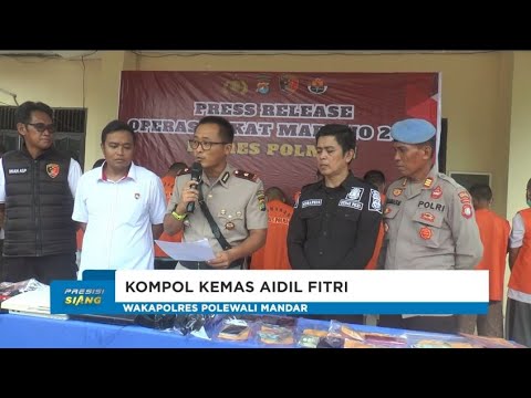 POLRES POLMAN UNGKAP KASUS JUDI DARING, CURANMOR DAN PENCURIAN TERNAK