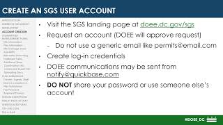 Surface and Groundwater System SGS Training Part 4   Create An SGS User Account