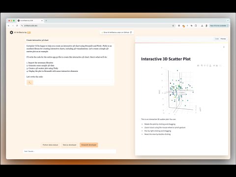 Hackable AI Artifacts by E2B