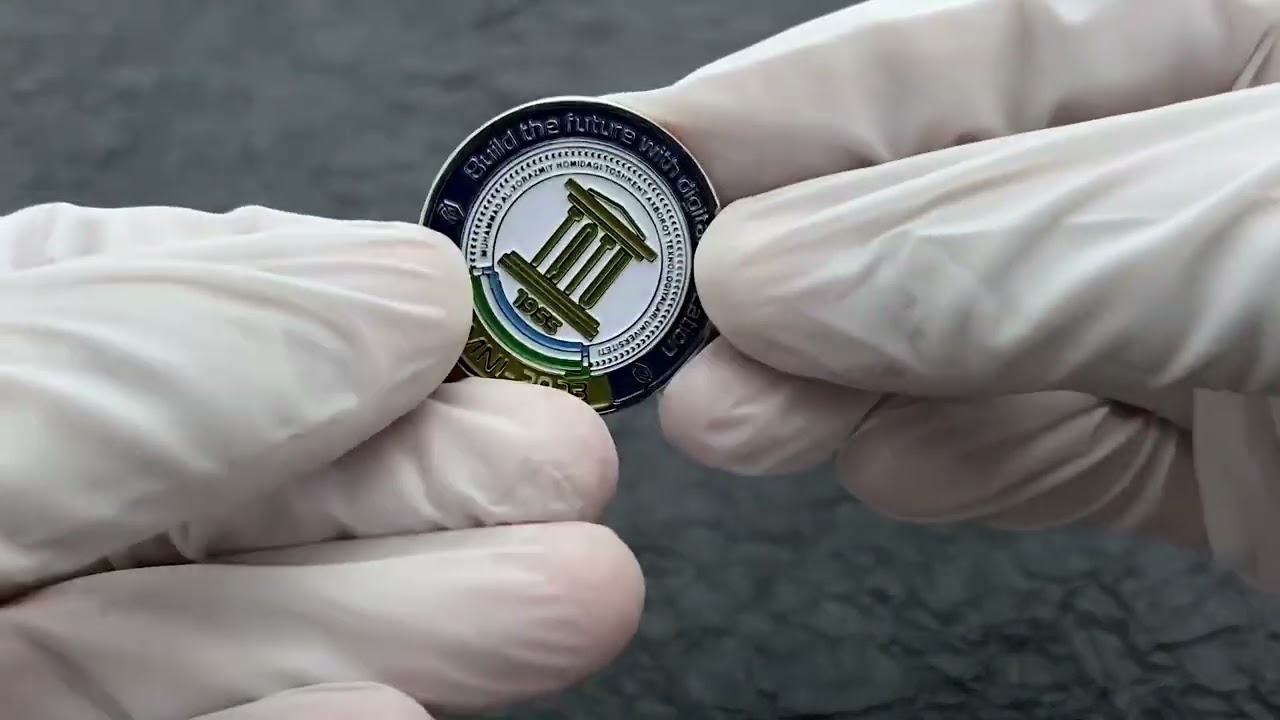 1955 Round Enamel Commemorative Pin