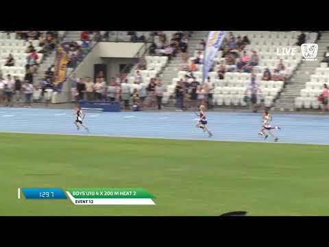 Boys U10 4 x 200m Heat 2 - 2018 SUBWAY State Relay Championships // LAVicTV