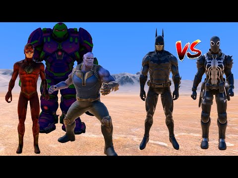 Flash Thanos Vs Hulkbuster Ajan Venom Vs Batman 😱 - Süper Hero Wars