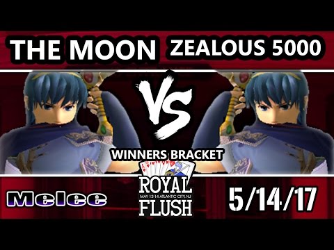 Royal Flush SSBM - MSF | The Moon (Marth) vs. Zealous5000 (Marth) - Smash Melee