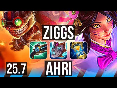 ZIGGS vs AHRI (MID) | KR Master | 25.7