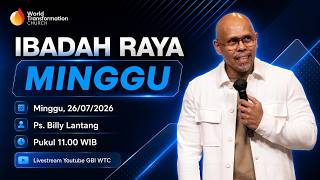 Download lagu Ibadah Minggu ONSITE | Ps. Billy Lantang | 26 Juli 2026 | Pkl. 11.00 WIB | GBI WTC Serpong mp3