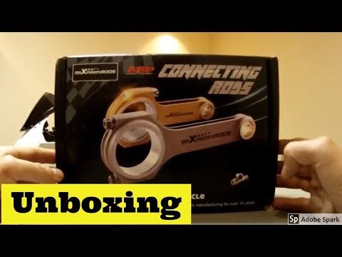 UNBOXING NEW MaxpeedingRODS H-beam Connecting Rods , Review and Comparison