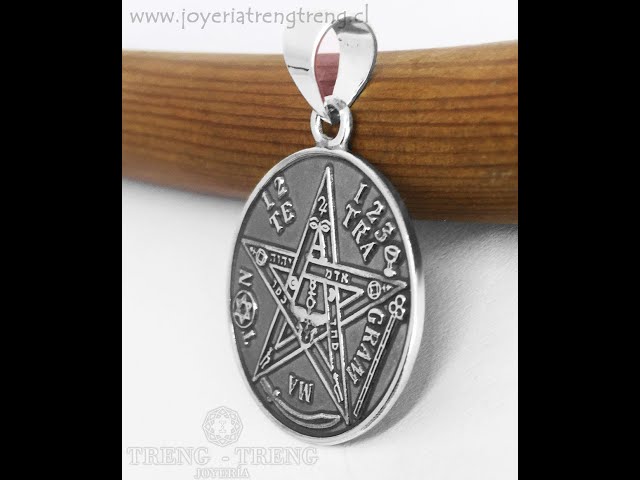 Vídeo relacionado con Tetragramaton Llavero Acero inoxidable grande - tetragramaton colgante llavero - Pentagrama colgante llavero - Amuleto protección - Colgante tetragramaton acero inoxidable
