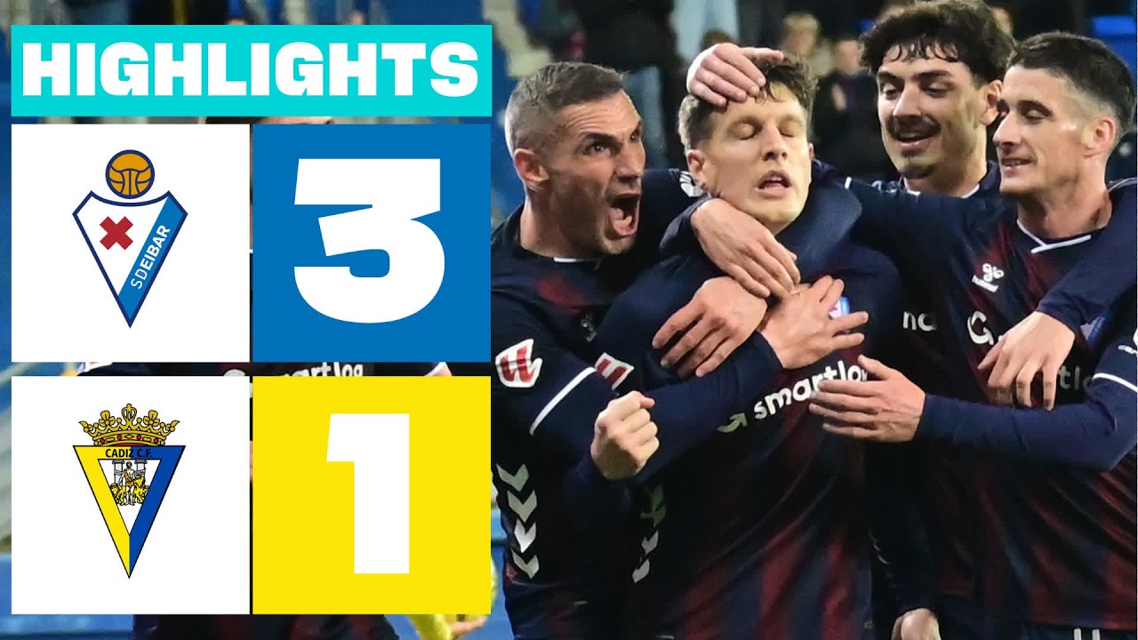 Eibar vs Cádiz Highlights