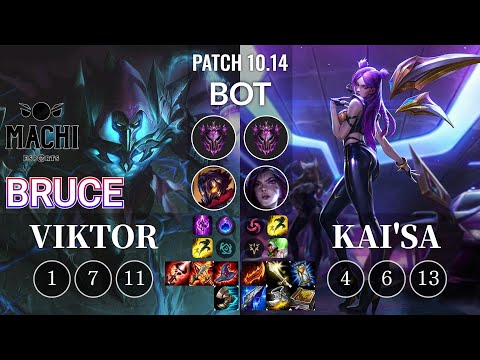 MCX Bruce Viktor vs Kai'Sa Bot - KR Patch 10.14