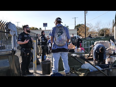 12.05.24 Homeless Welfare check sweep Banning, Ca