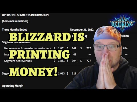 New Blizzard Financials - The Company Is Printing Money!