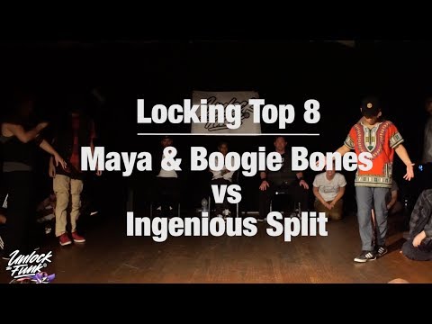 Unlock The Funk 2017 - Locking Top 8 - Maya & Boogie Bones vs Ingenious Split