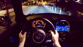 MINI Cooper 2019 - night POV drive (AMBIENT LIGHTS & Mini Visual Boost)