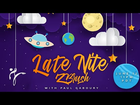 Late Night ZBrush with Pixologic Paul Gaboury - ZBrush 2020