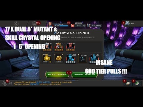 Mcoc Massive Crystal Opening | 17X Dual Skill & Mutant 5 Star Crystals | Marvel Contest of Champions