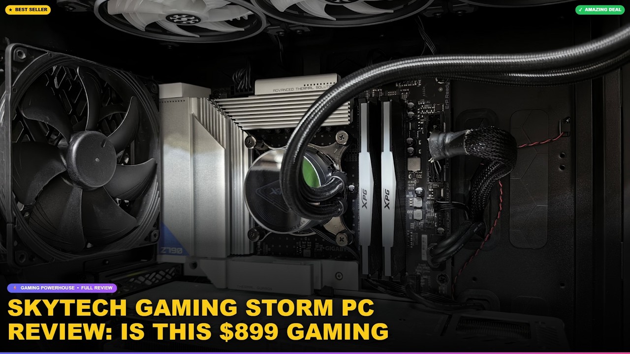 Skytech Gaming Storm PC Review: Is This $899 Gaming Desktop Worth It? review video