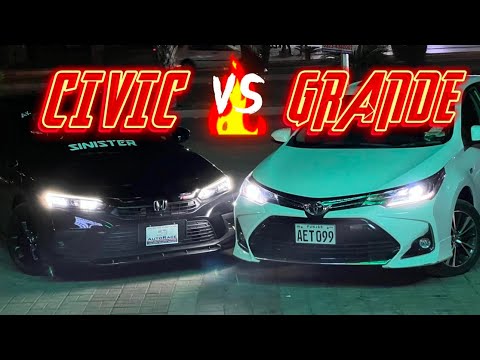 The Never Ending Rivalry | Civic RS vs Corolla GrandeX | Drag Race | Team Sinister
