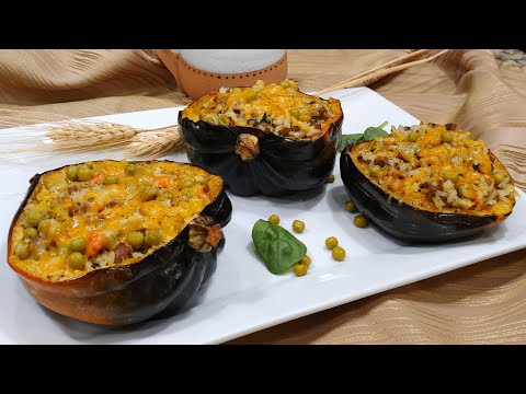 STUFFED SQUASH | STUFFED ACORN SQUASH | HEALTHY FALL...