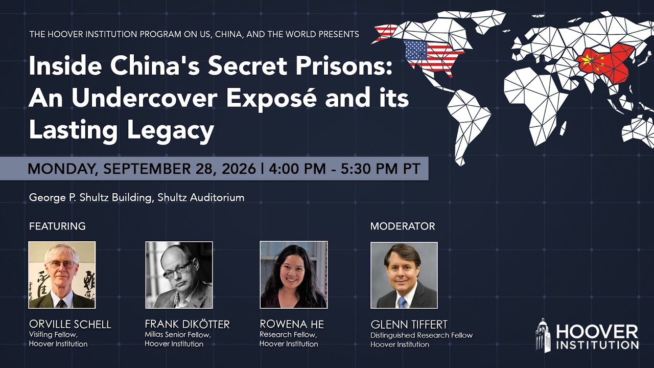 Inside China's Secret Prisons: An Undercover Exposé And Its Lasting Legacy | Hoover Institution