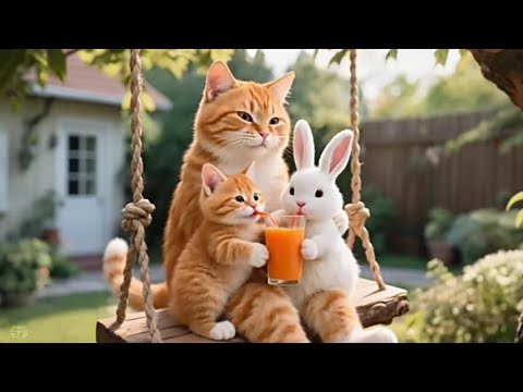 Ai Cat Video || The cat is saving rabbit from rawda || New Video